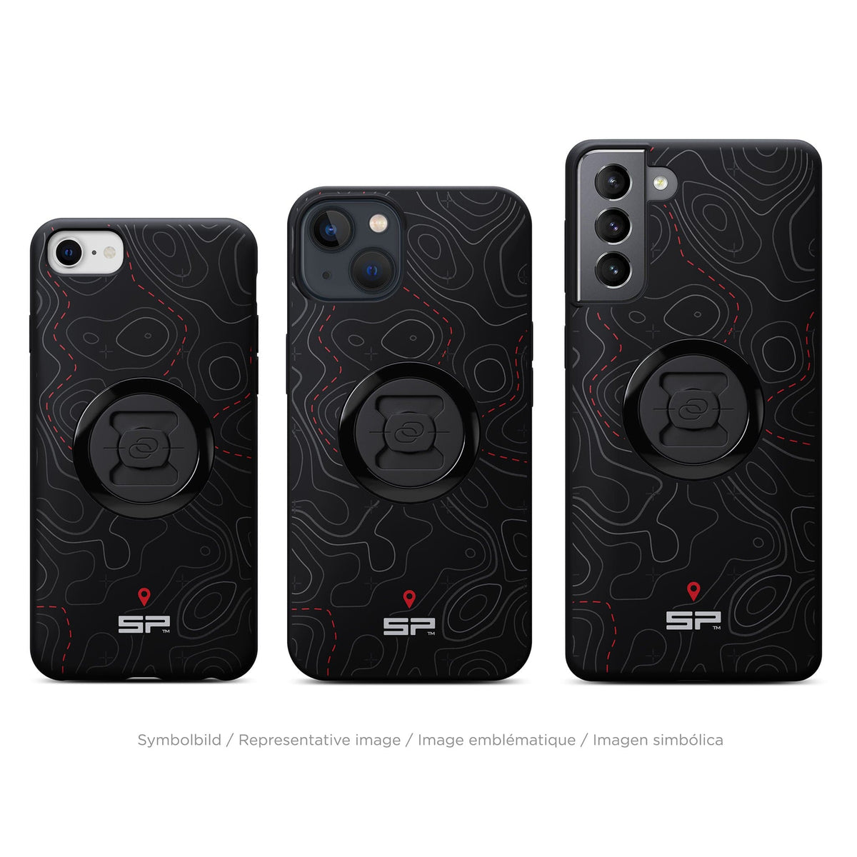 Edition Phone Case - Topo Lines (Red)